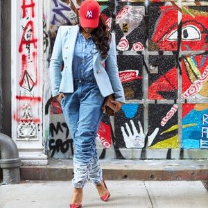 Women's Blue Skinny Jeans